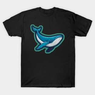 whale with flippers swimming T-Shirt